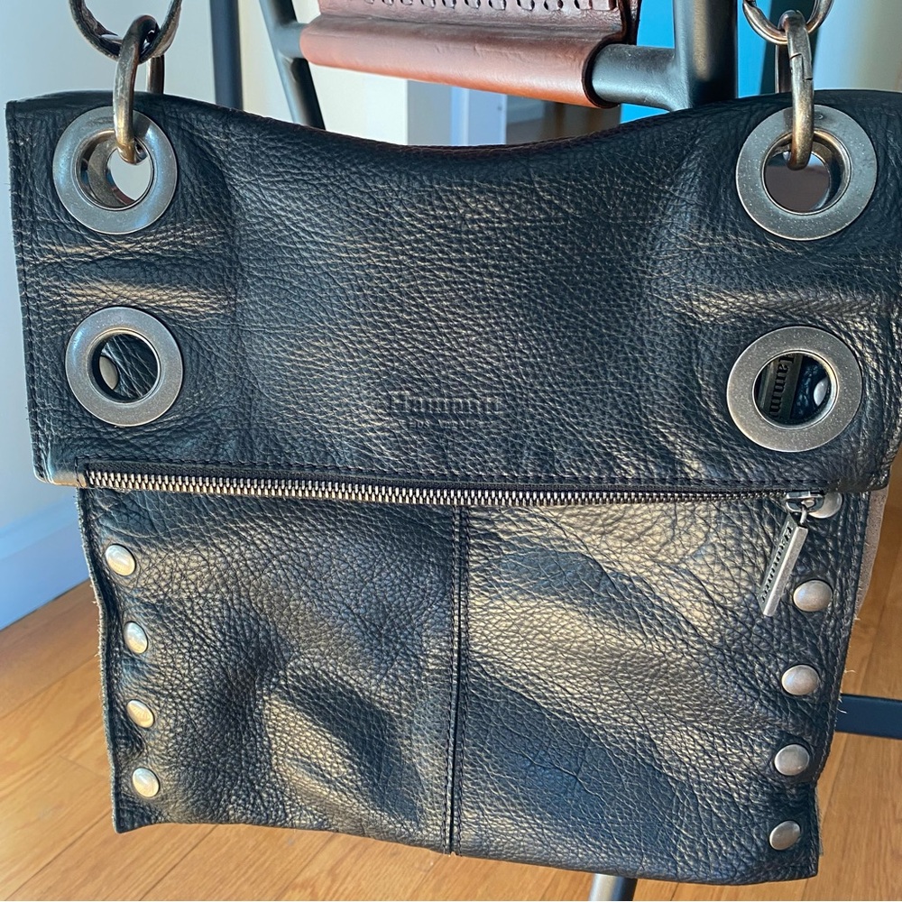Hammitt Black Leather crossbody reversible Bag - Picture 4 of 11